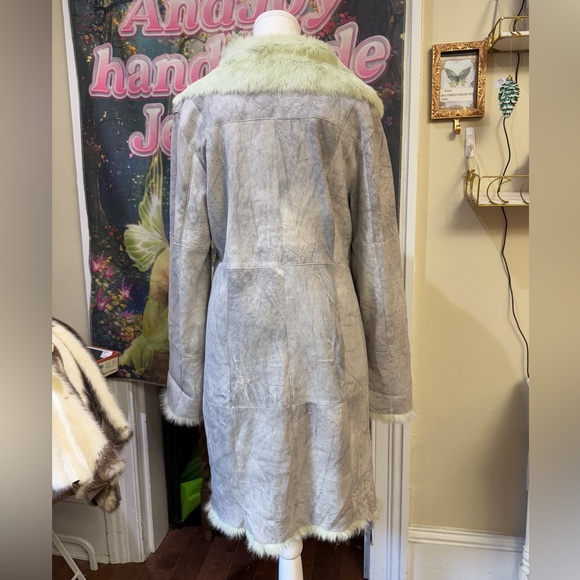 Leather Rabbit Fur Jacket - Picture 3 of 7